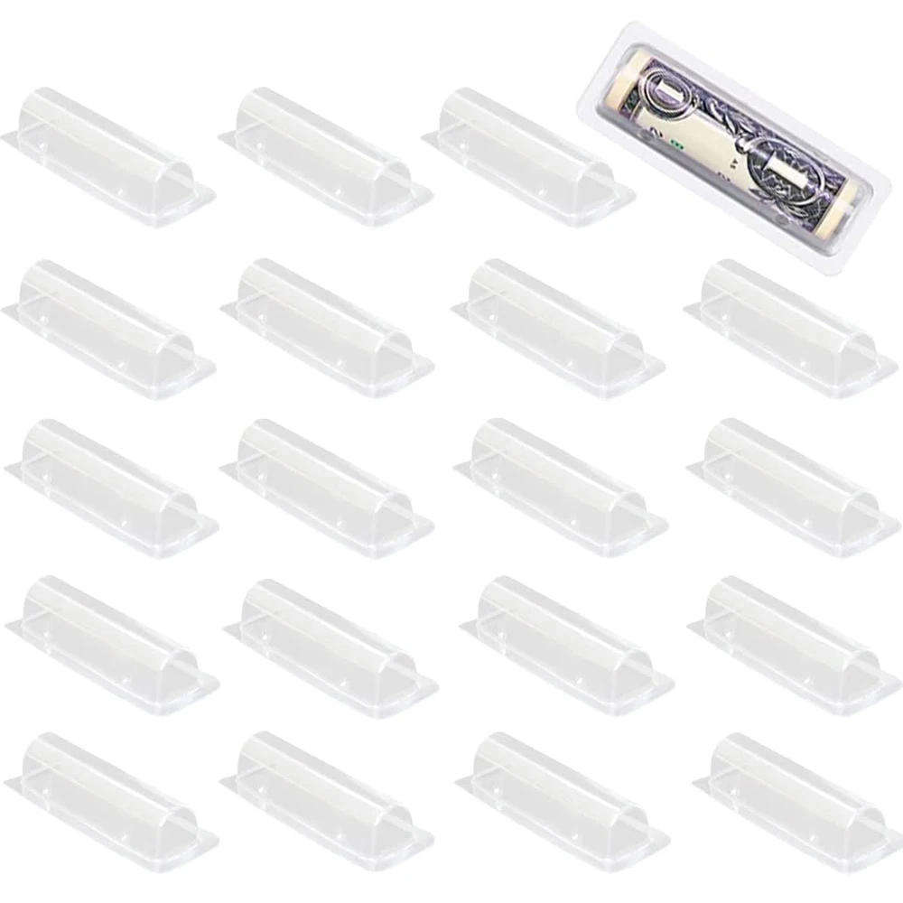 Plastic Dome Clear - 50/100 pezzi porta carte di denaro