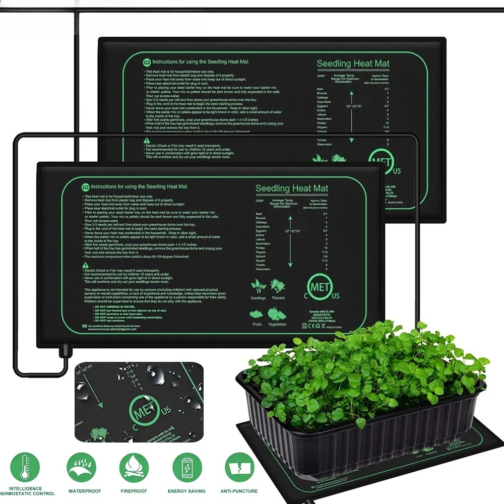 Rooting Gel Clone - Tappetino Riscaldante per Semenzai 10/25/50CM, Impermeabile,