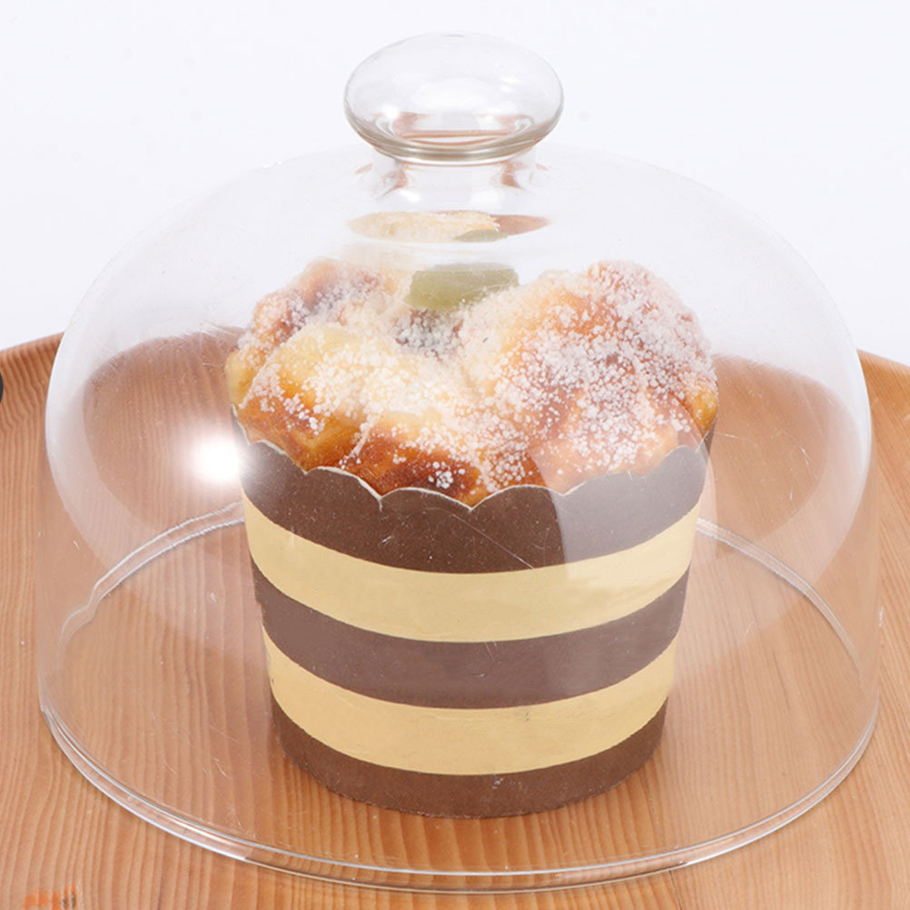 Plastic Dome Clear - 2 Pezzi Coperchio Trasparente in Vetro