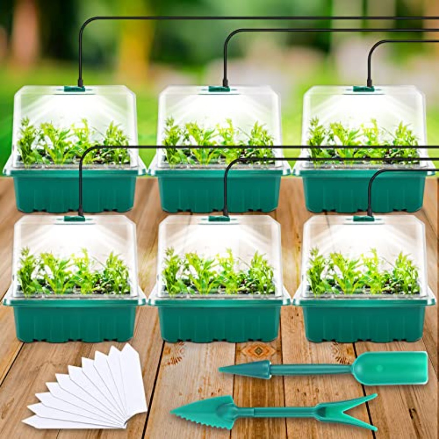Humidity Dome Kit - Kit di Avviamento Semi con Luce,