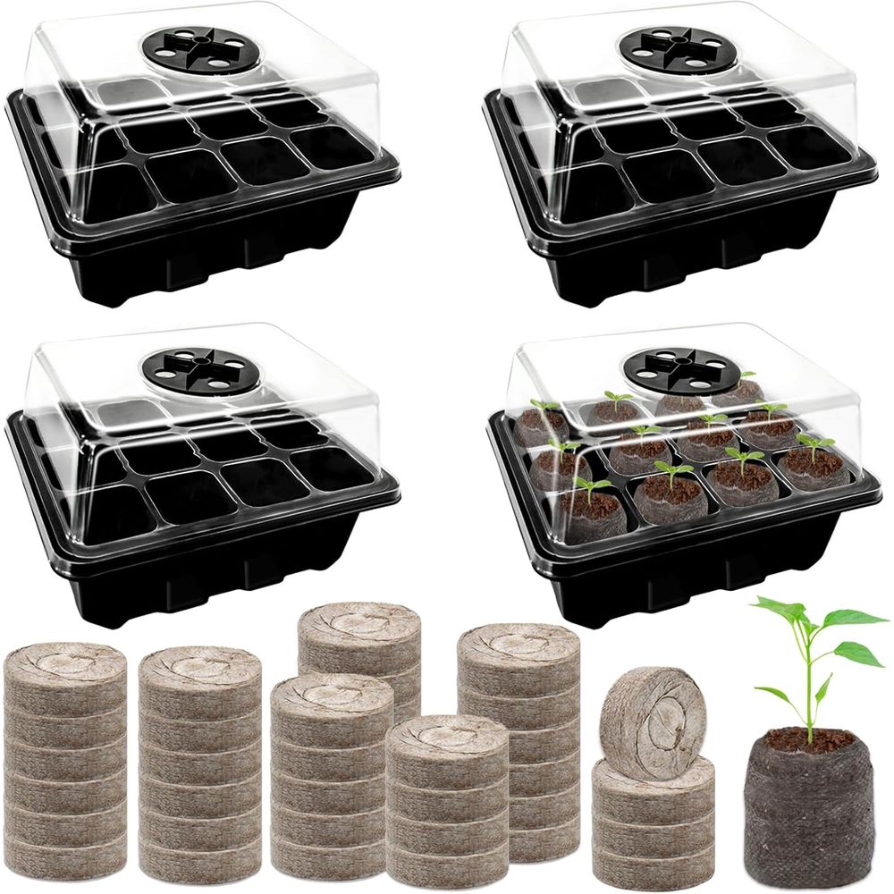 Set di 4 Vassoi per Semina con - Peat Pellet Tray recensione e prezzo